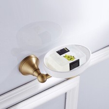 Antique Brass Bathroom Wall Mounted Ceramic Soap Dish Holder szh112
