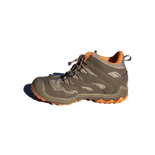 Merrell Boys Boots Size 1 Hiking Chameleon Access Mid Waterproof Gray Orange - Picture 5 of 11
