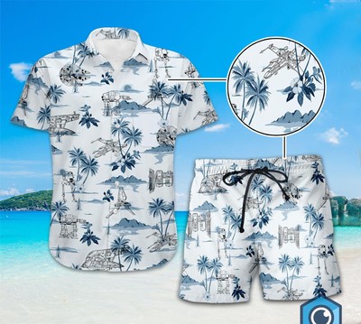 Aloha Starwar Hawaii Shirt, Darth Varder Yoda Tropical Hawaiian Shirt Size S-5XL