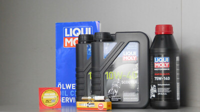 Wartungs Set SYM Joymax 300 Inspektion Zündkerze Öl Service 