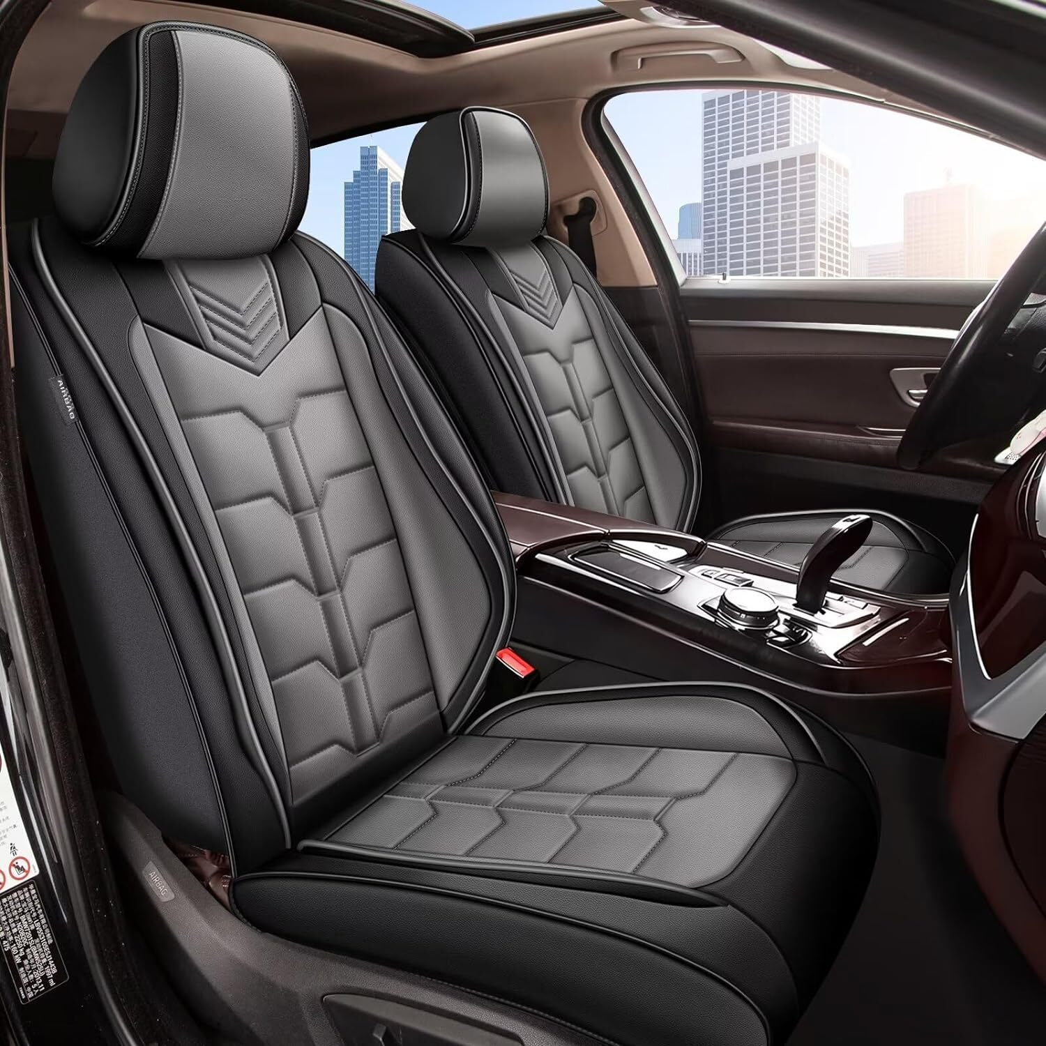 Car Seat Covers Faux Leather For HONDA HR-V 2016-2024 Full Set Protector Pad