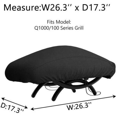 1PCS BBQ Barbecue Grill Cover Waterproof Dustproof For Weber 7110 Q1000 Series - Picture 3 of 10