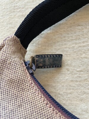 Prada Vintage Spring 1999 Mini Canvas Canapa Sport Hobo Bag Cream