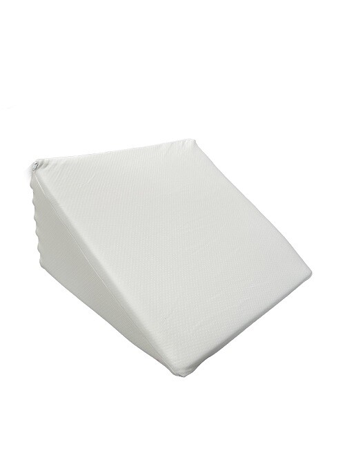 Luxury White Large Bed Wedge Raised Pillow Acid Reflux GERD Foam Back