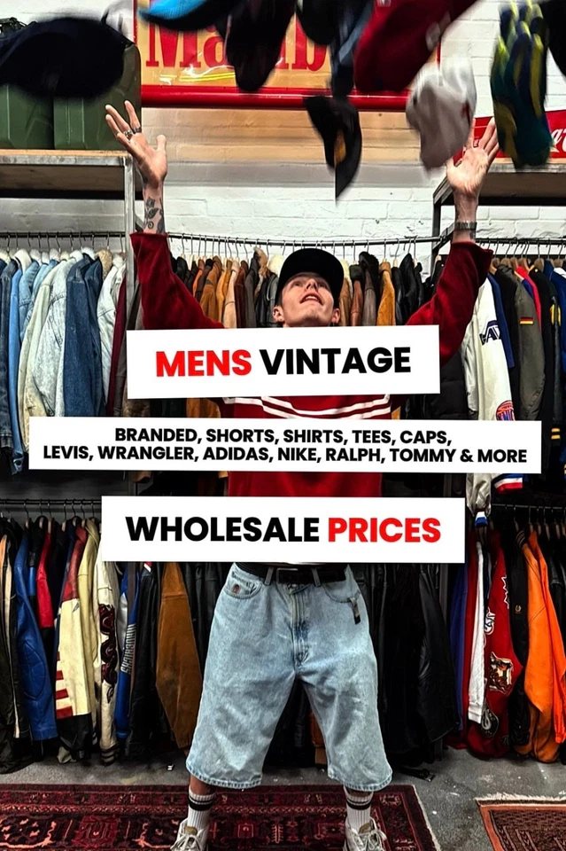 MENS BRANDED VINTAGE 💥 FRESH DELIVERY - WHOLESALE PRICES 💸