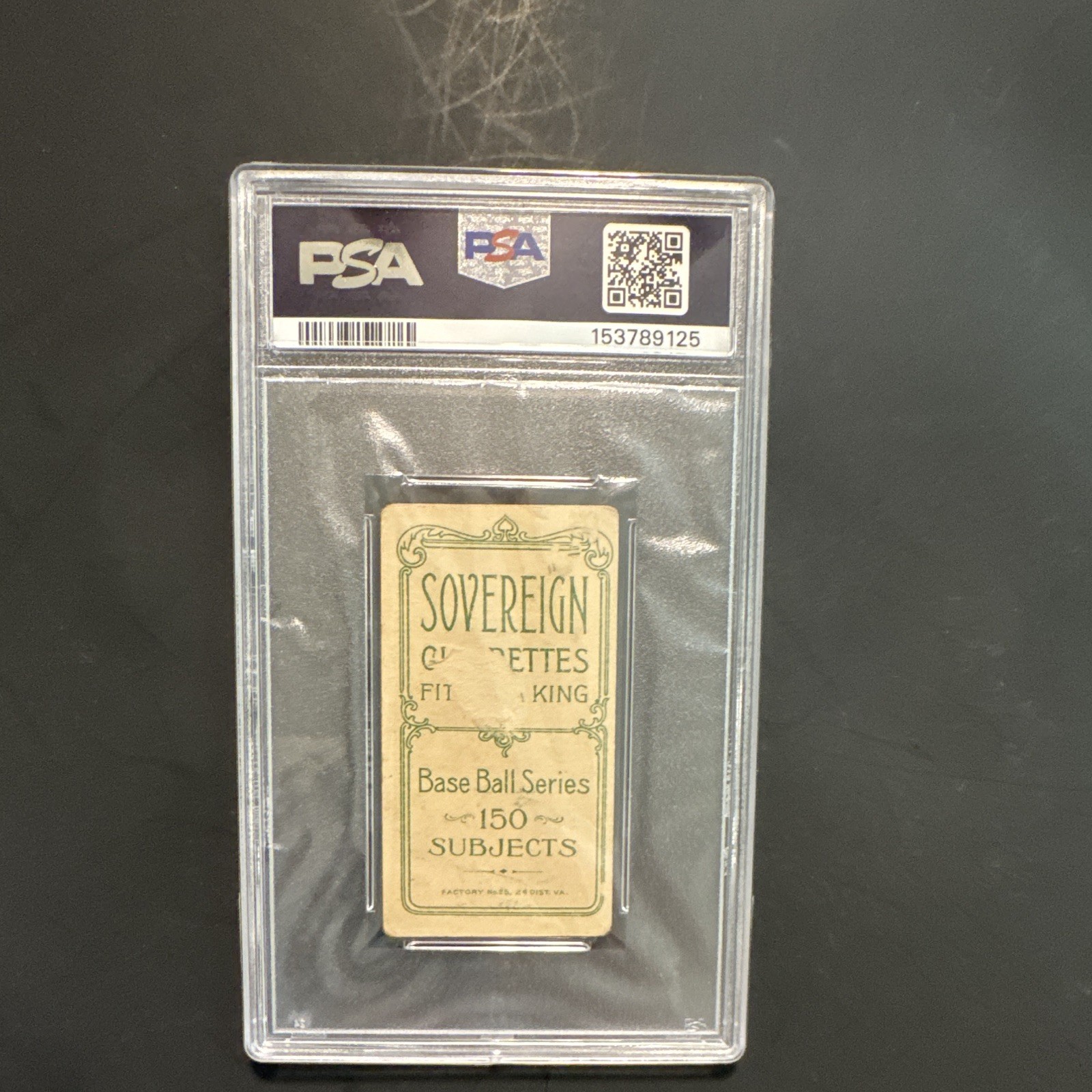 T206 Sovereign 150 Fielder Jones Chi. Portrait Tobacco Baseball Card PSA 1 PR view 4