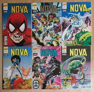 Marvel comics Nova 6 volumes N°210 211 212 213 214 215 édition Semic 1995