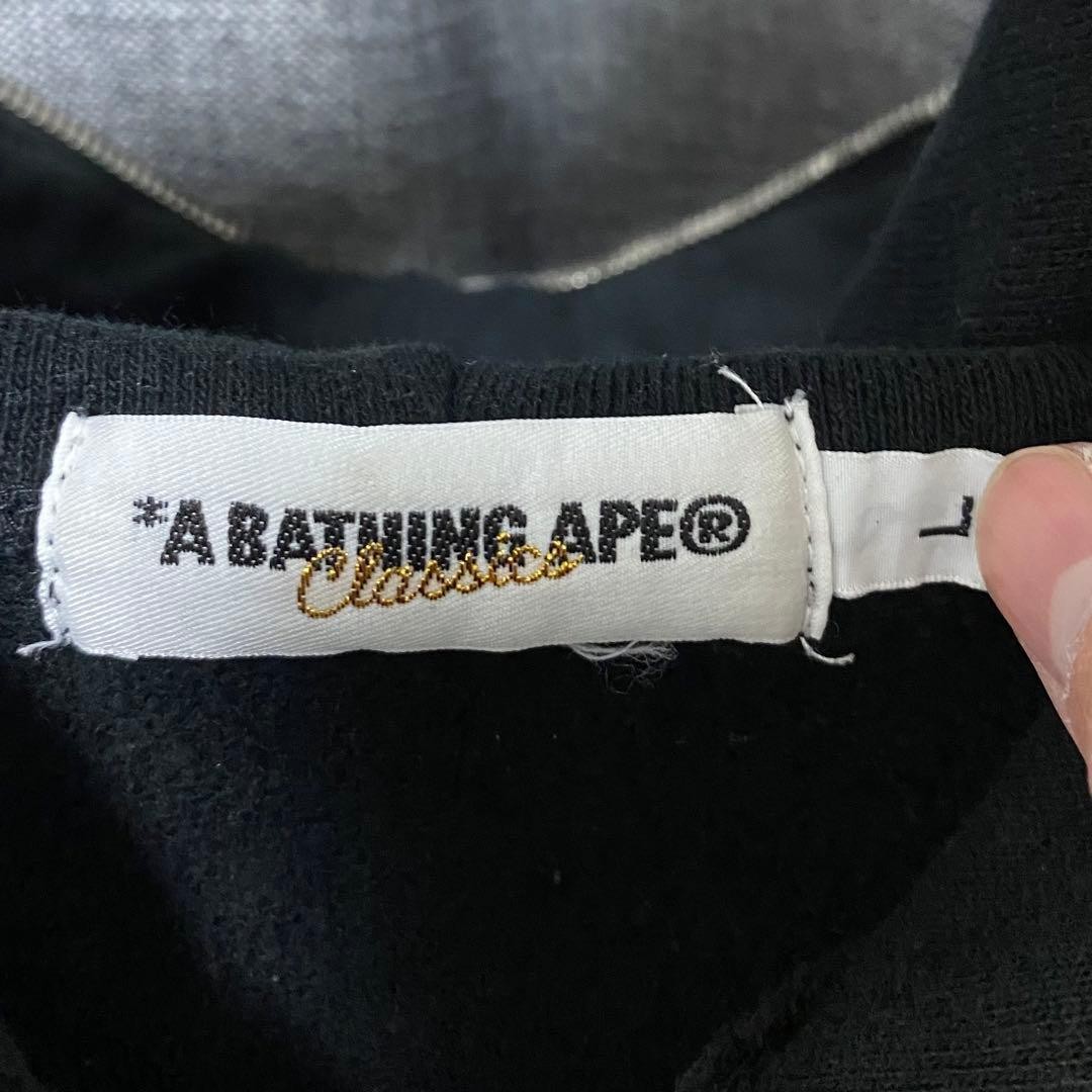 A BATHING APE BAPE GO APE Full Zip Hoody Black Size L thumbnail 4