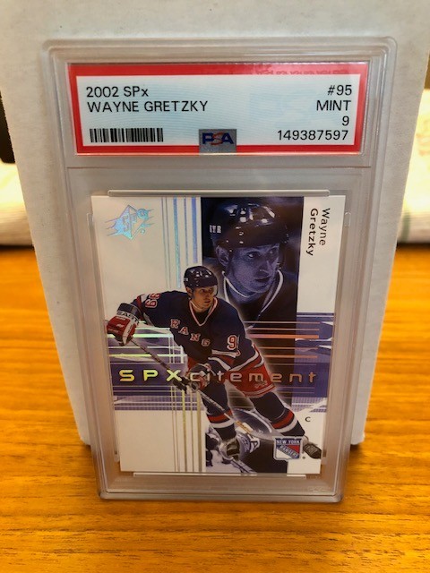 2002-03 Upper Deck SPX Hockey Card Wayne Gretzky #95 PSA 10 MINT