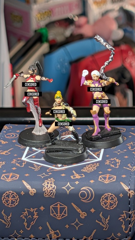 Custom Mini Lot Video Game Babes (3 Miniatures)
