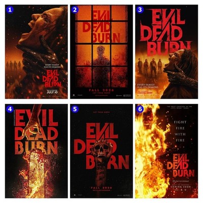 Evil Dead Burn 2026 Movie Poster, Living Room Wall Art, Movie Lover Gift