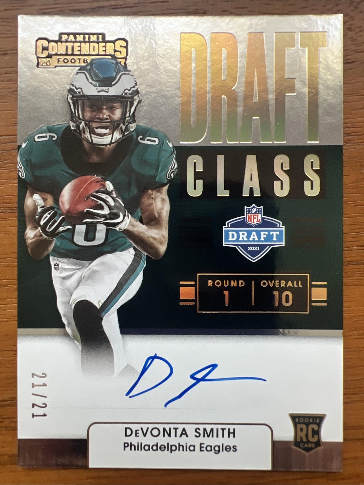 DeVonta Smith Panini Contenders Draft Class Autographs Rps #DCADVS Base
