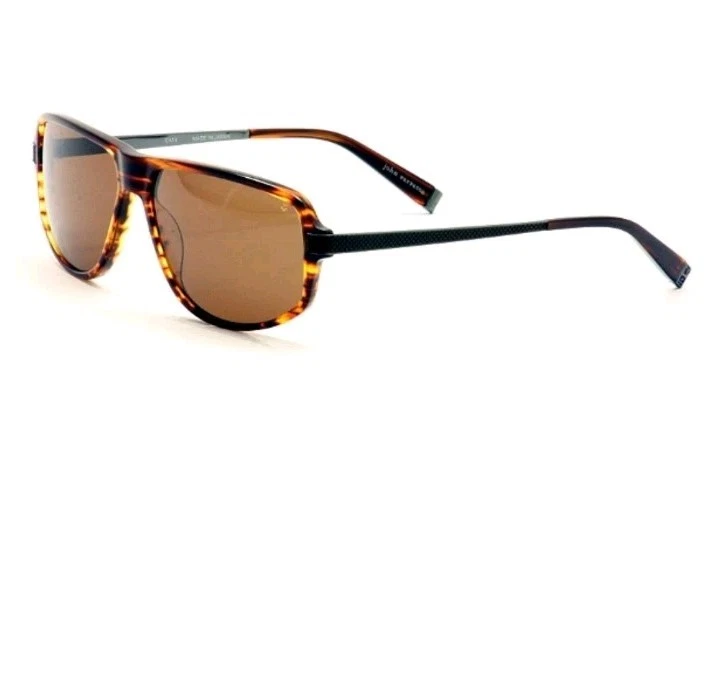 Gafas de sol John Varvatos JV780 marrón tortuga aviador para hombre 59-14-140 Foto 4 de 4