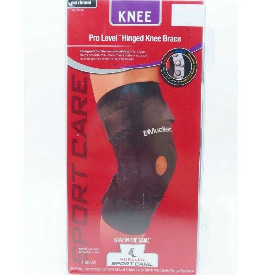 MLR Pro Level Triaxial Hinged Knee Brace (Black) Large - Image 3 of 4