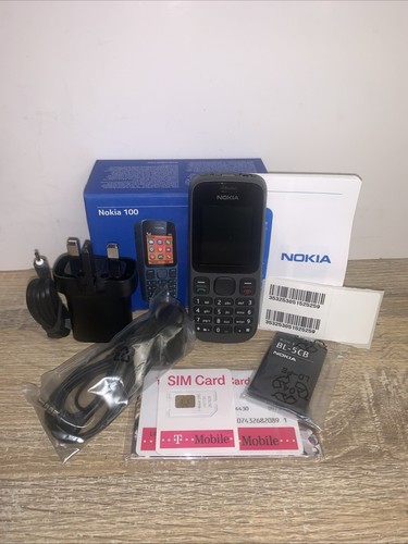 Nokia 100 Mobile Phone Unused Phantom Black Retro Communication Device Phone