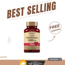 Nattokinase Supplement 4000 FU  100mg  150 Capsules, Gluten Free