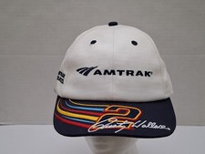 Vintage Amtrak Rusty Wallace #2 Racing Stripes Snapback Y2k Hat