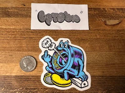Slimeballs Skateboard Wheels Smoke Rings Curb Sticker Santa Cruz Creature OJ