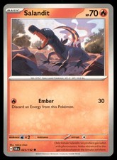 Salandit 023/142 Stellar Crown Pokemon Card