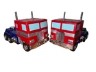 Lot Of 2 Transformers G1 Optimus Prime Vintage Truck Robot Red/Blue Collectible