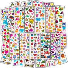 3D Stickers for Kids, 500 3D Puffy Stickers