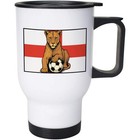 400ml 'Lioness With Football' Reusable Coffee / Travel Mug (MG00090943)