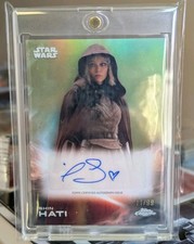 Topps Chrome Star Wars 2025 Shin Hati Ivanna Sakhno /99 Green Auto Autograph 
