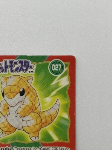 Sand 027 Rare Pokemon Brothers Card Mini Game Nintendo 1997 From Japan - Picture 5 of 12