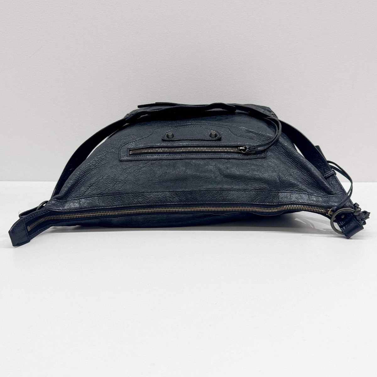 BALENCIAGA The Day Black Leather Shoulder Bag | eBay