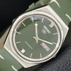 AUTOMATIC VINTAGE SEIKO 5 JAPAN 6309A MENS GREEN COLOR DIAL WATCH a701226-1