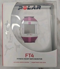 New! Polar FT4 Fitness Heart Rate Monitor Calorie Counter Fucia W/Pink Stripe