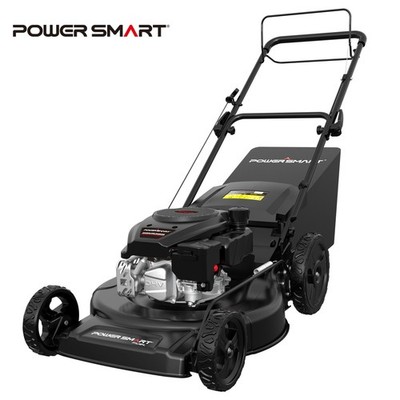 PowerSmart 22'' Gas Self-Propelled Lawn Mower, 3-In-1, 170cc Engine, Rear Drive