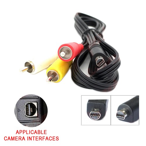 AV A/V TV Cable Cord For Sony HDR-HC1/ HDR-HC3/ HDR-HC5/ HDR-HC7 - Photo 2 sur 5