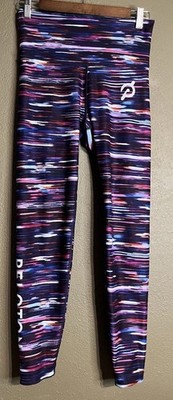 PELOTON WITH Wear It To Heart Crop Legging Blizzard Multicolor Reversible W s M