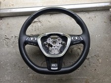 2019-2021 Volkswagen Jetta Steering Wheel Black Leather 17a419091 Oem