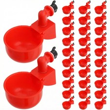 30 Pack Chicken Water Cup, Automatic Drinking Cups for Chickens, 3/8 Inch Thr...