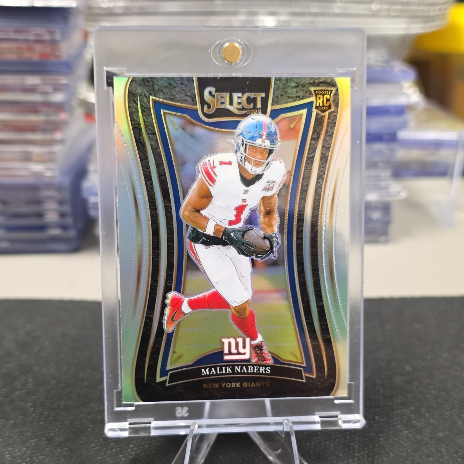2024 Panini Select - Suite Level Malik Nabers #381 Silver Prizm (RC)