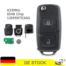 433MHz Funk Schlüssel ID48 für VW Golf 4 IV Bora Polo Skoda Seat 1J0959753AG