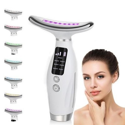 7-Colour LED Light Therapy Facial Massager Anti-Aging, Skin Tightening Face Slim