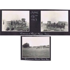 LONDON Royal Horse Show at Richmond - 3x Vintage Photographs 1963
