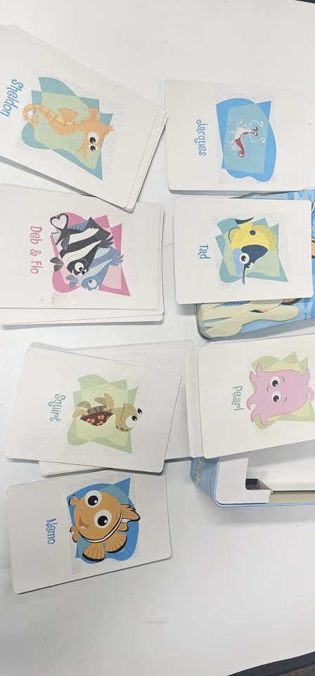 2004 FINDING NEMO “Go Fish” Card Game In A Collector Tin Box! Complete - Image 3 of 3