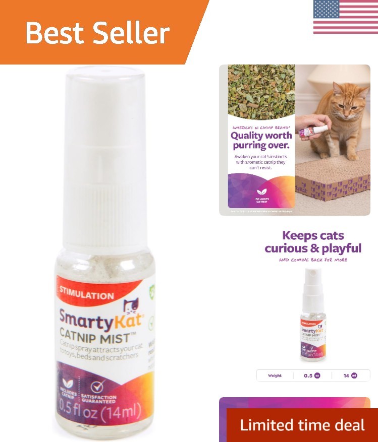 Catnip Mist Catnip-Infused Cat Attractant Spray, Stimulating