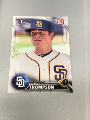 2016 Bowman Draft Mason Thompson #BD-27 San Diego Padres