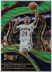 Jordan Hawkins 2023-24 Select Courtside Green Wave Prizm /50 Rookie Pelicans RC