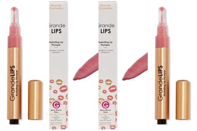 2 Grande Cosmetics GRANDE LIPS Hydrating Lip Plumper SPICY MAUVE GLOSS .08 NIB
