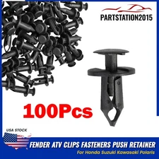 100x Fender ATV Clips Fasteners Push Retainer for Honda Suzuki Kawasaki Polaris