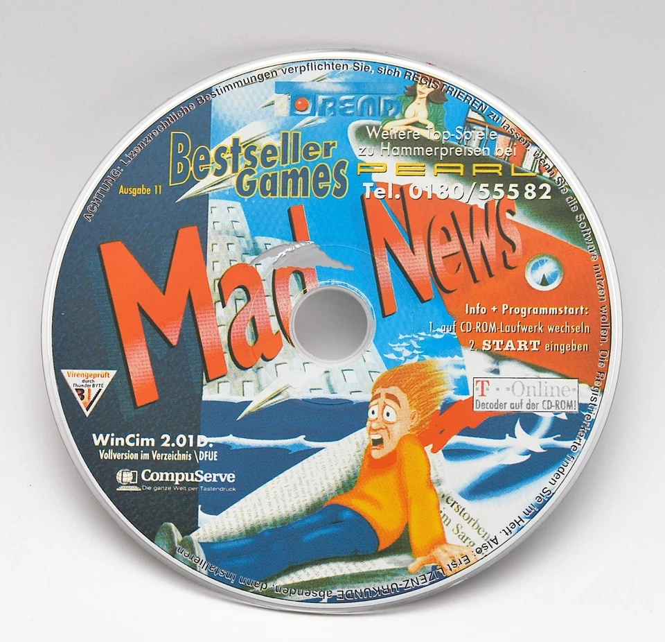 Bestseller Games Nr. 11 – Mad News (1994) PC MS-DOS Spiel – Retro Game rar!