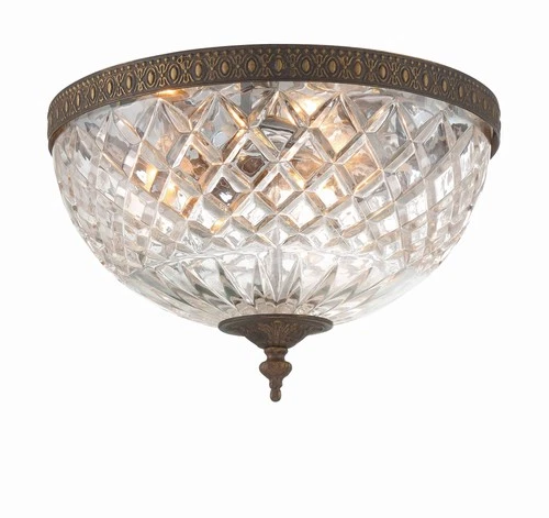 Crystorama Majestic English Bronze 12" Wide Ceiling Light - Picture 3 of 9