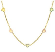 Collana NOMINATION Fairyicons in acciaio dorato con mix Cuori colorati 134109/02