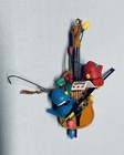 VTG 5 Christmas Ornament : 2 Santa’s, Barbie, Bear/Bunny, Blue & Red Birds/Cello — photo 7